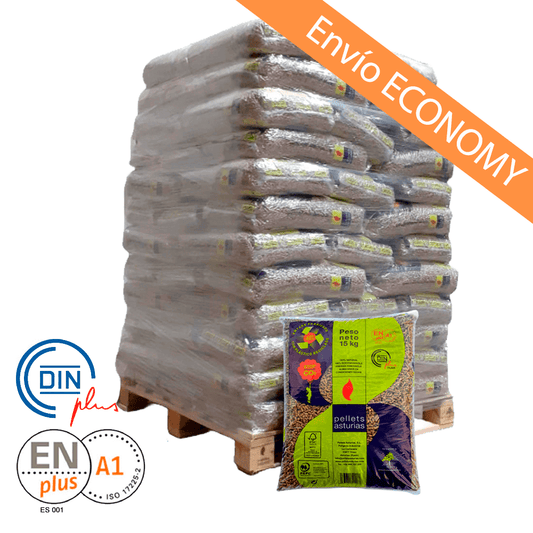 Pellet Asturias - Paleta de 72 sacos de 15 kg