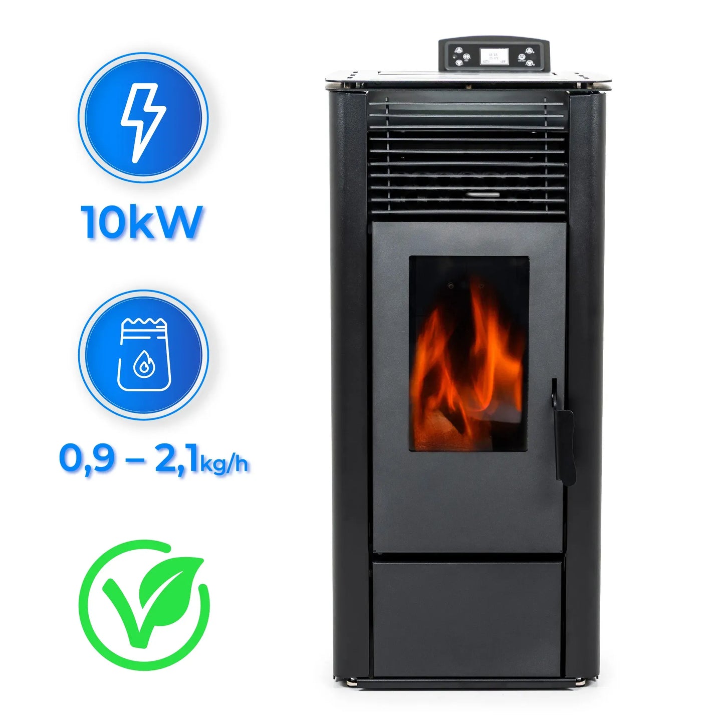 Estufa de pellets KARMEN RED 10 kW